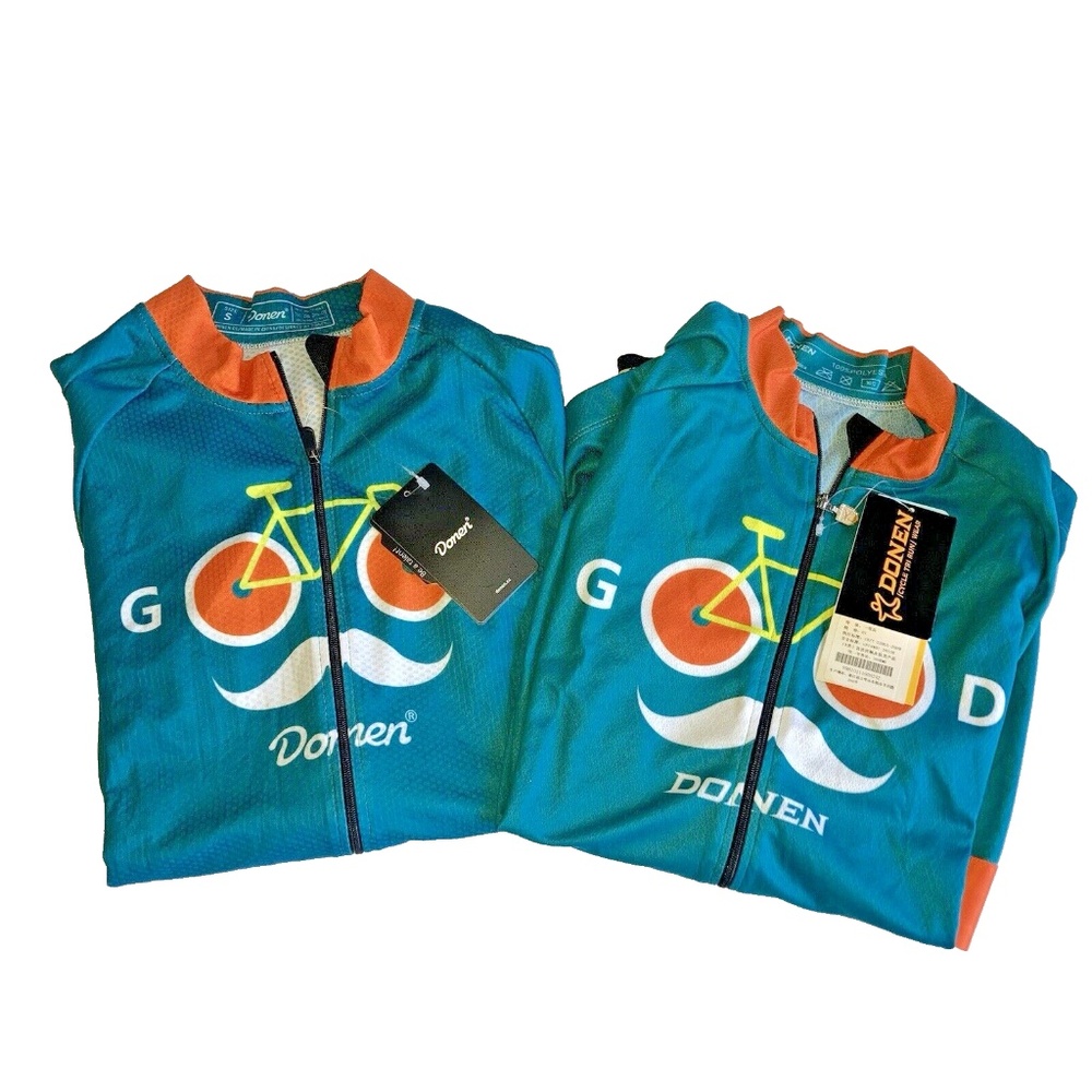 Donen Men's Small Cycle Short Sleeve Shirt Air Cool UV Lightweight LOT OF 2 NEW